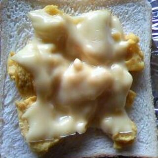 チーズ＆エッグのせ♪食パン